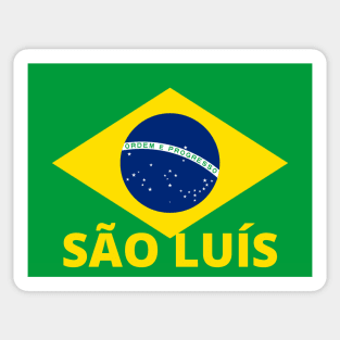 São Luís City in Brazilian Flag Sticker